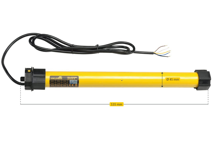 Schellenberg 20710 Rolladenmotor Plus 10 Nm, elektronische Endlageneinstellung, bis 4,2 m² Fläche, R