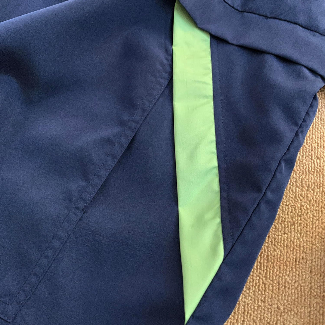 GURUNVANI Lässiger Kapuzenpullover mit Langen Ärmeln, Farbblock-Pullover Marineblau S, Marineblau S