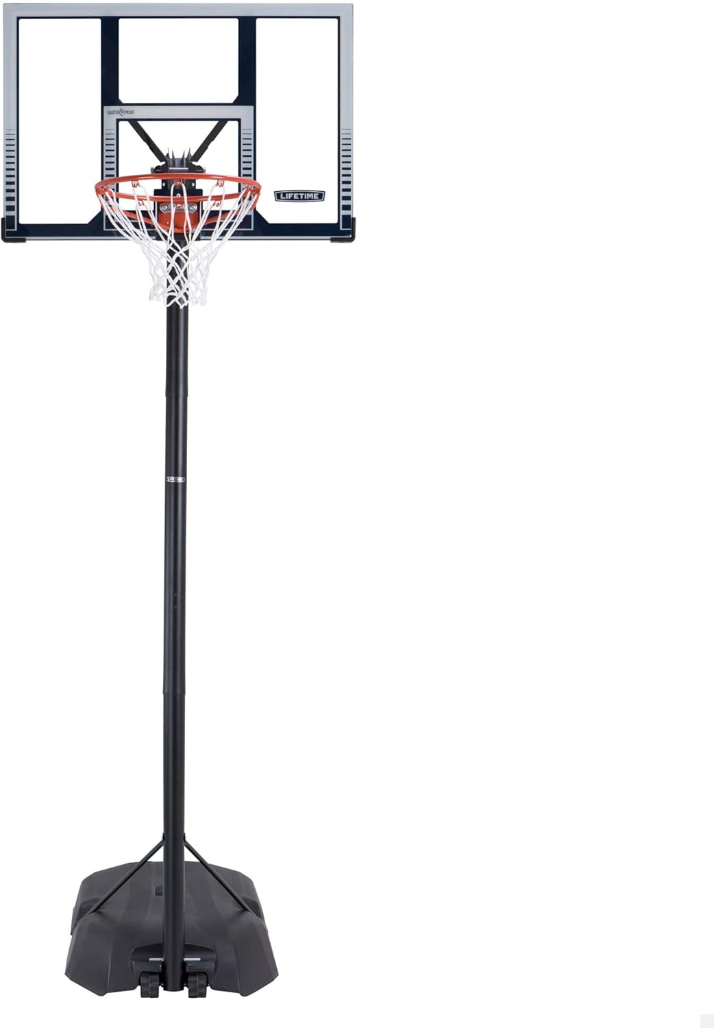 Lifetime 90001 Basketballanlage Boston Portable Bundle mit Outdoor-Basketball, Bundle mit Outdoor-Ba