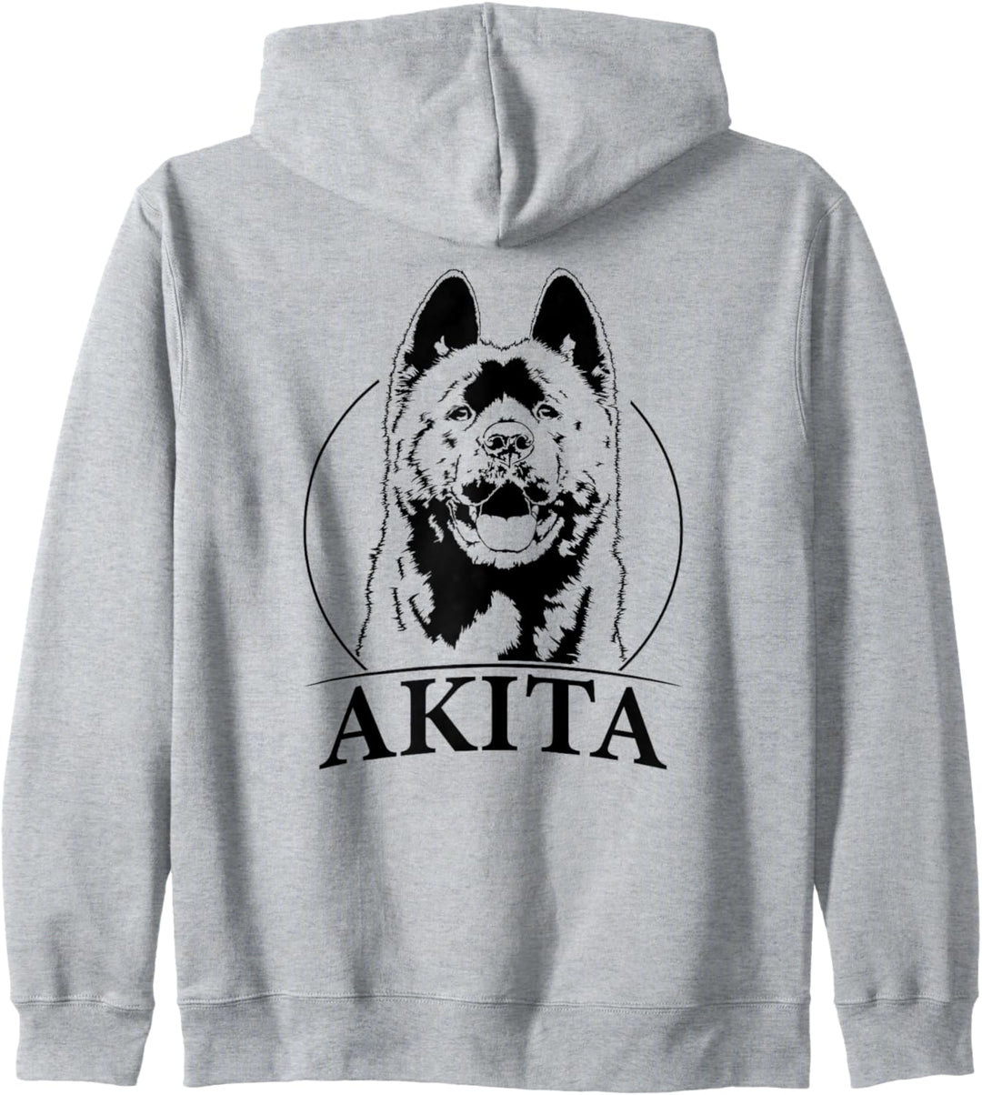 Akita Inu Hund Hunde Portrait Hundeportrait Hunde Kapuzenjacke
