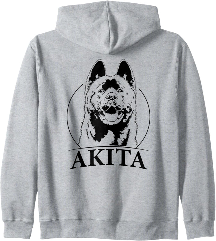 Akita Inu Hund Hunde Portrait Hundeportrait Hunde Kapuzenjacke