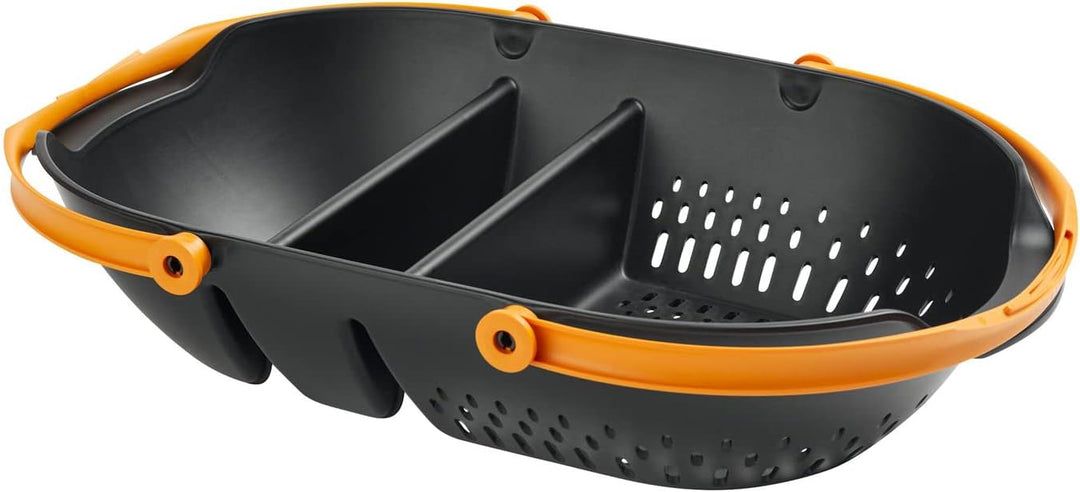 Fiskars Erntekorb, Zum Sammeln, Transportieren und Reinigen von Ernte und Erntewerkzeugen, Kunststof