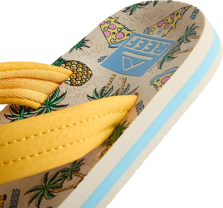Reef AHI Grey Skulls R2345GSL Jungen Sandalen 1 Big Kid Hawaiian Pizza, 1 Big Kid Hawaiian Pizza