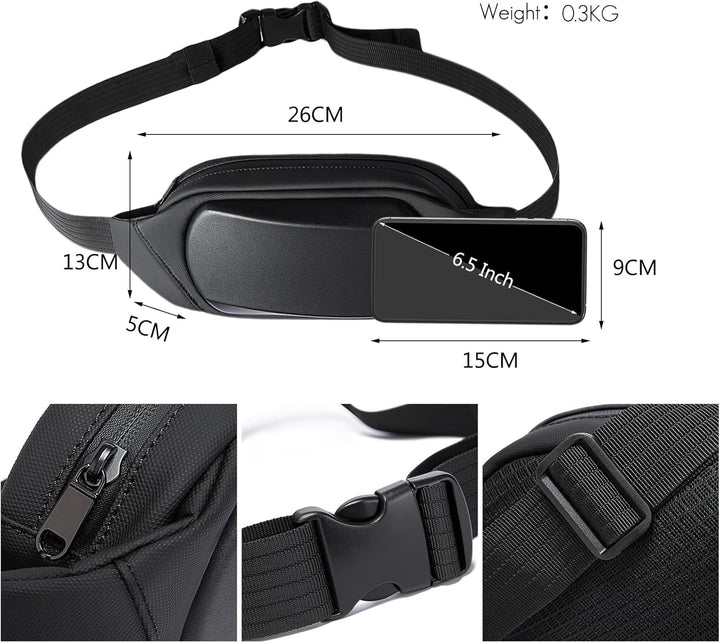 FANDARE Leicht Brusttasche Joggen Bauchtasche Hüfttasche Sling Rucksack Schultertasche Crossbody Umh