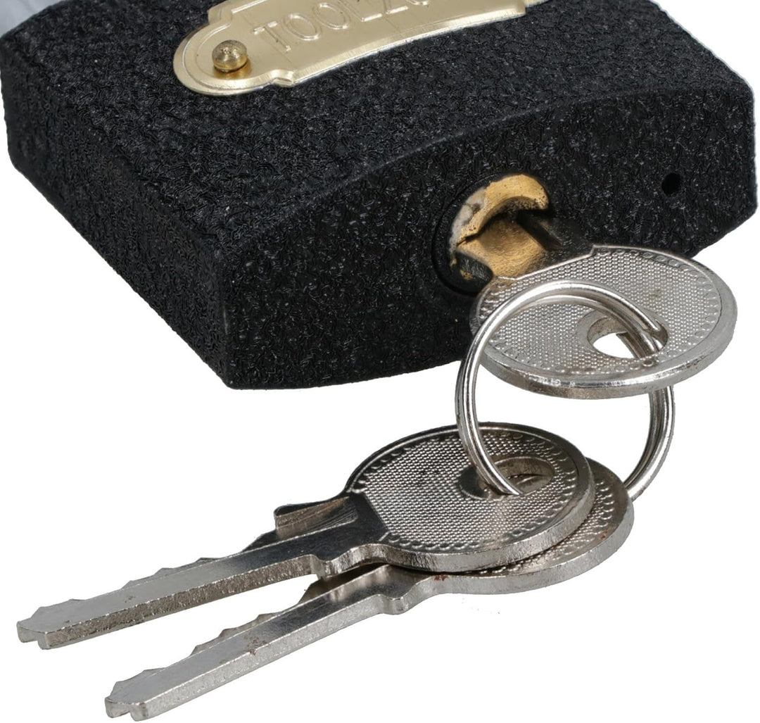 AB Tools-Toolzone Vorhängeschlösser aus Gusseisen, strapazierfähig, mit 3 Schlüsseln 4 Locks 50 mm B