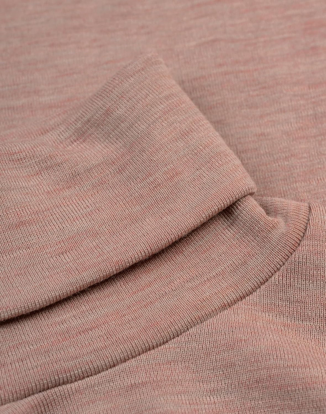 Dilling Damen Rollkragenshirt aus Merinowolle 34 Blusher-melange, 34 Blusher-melange