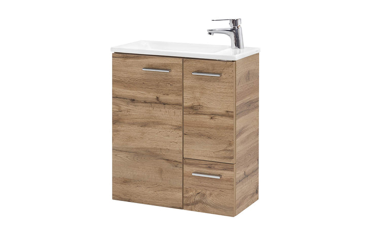 Schildmeyer Matteo Waschtisch 137111, Eiche Landhaus Dekor, 50,0 / 25,0 / 60,0