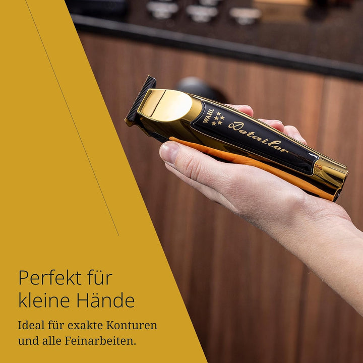 Wahl Gold Cordless Detailer Li - Mit extra breiter T-Klinge für Kantenbearbeitung und Detailarbeit -