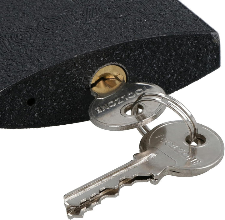 AB Tools-Toolzone Vorhängeschlösser aus Gusseisen, strapazierfähig, mit 3 Schlüsseln 12 Locks 75 mm