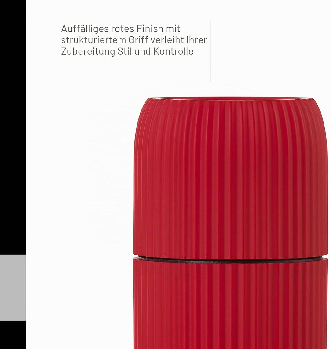 AdHoc MP261 Chilischneider Scape red | Präzise Chilli-Mühle mit patentiertem SchneidWerk® – Edelstah
