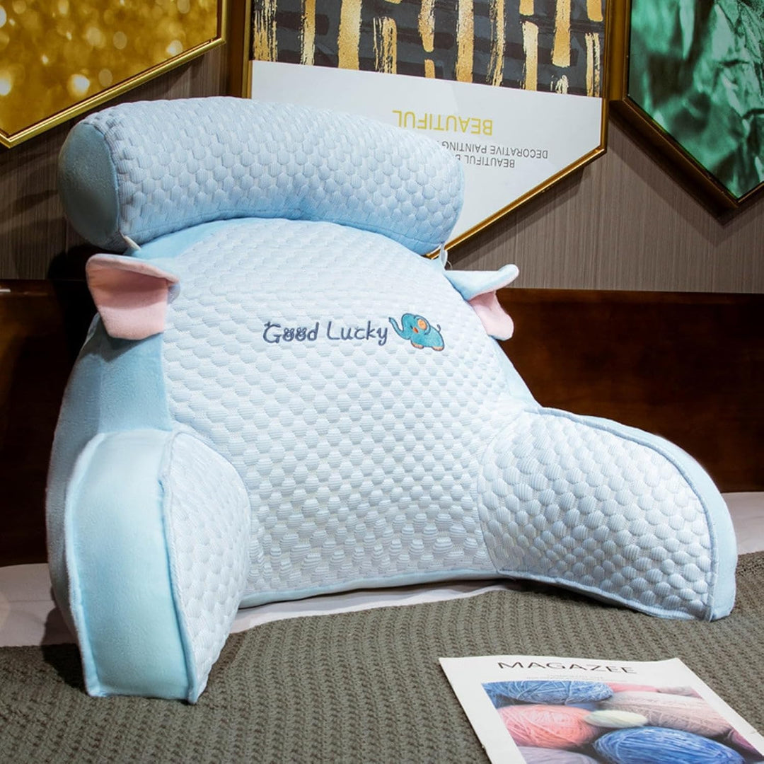 Rückenkissen für Bett und Sofa mit Armlehnen Ergonomisches Lesekissen Erwachsene Atmungsaktives Lese
