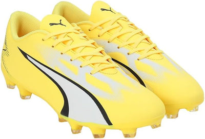 PUMA Herren Ultra Play Fg/Ag Fussballschuh 44.5 EU Gelb Schwarz Yellow Blaze Puma White Puma Black,