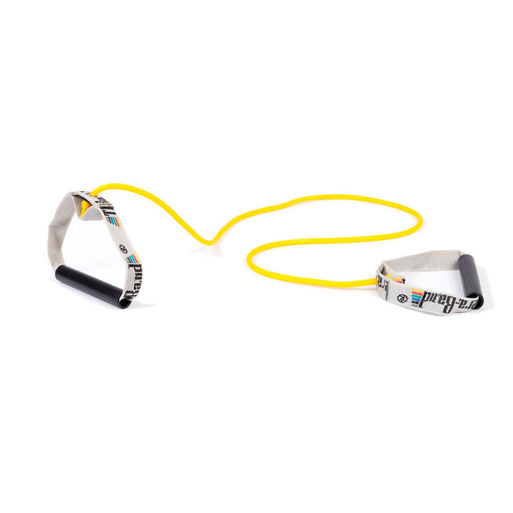 TheraBand Widerstandstrainer Bodytrainer Tubing mit festen Griffen Gelb | Leicht, OneSize