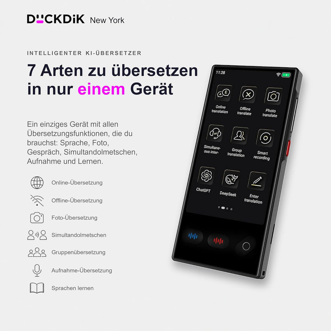 New York 2026, Sofort-Sprachübersetzer + App Offline-Übersetzung Lebenslang Inklusive (Wert 120€/Jah