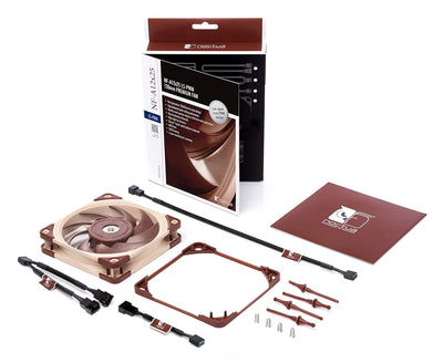 Noctua NF-A12x25 LS-PWM, Ultra Leiser Silent-Lüfter, 4-Pin (120mm, Braun)