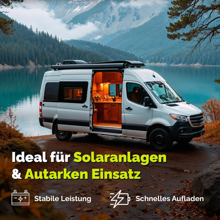 Electronicx AGM CARAVAN Versorgungsbatterie12V110Ah / 110Ah Deep Cycle Batterie wartungsfrei versieg