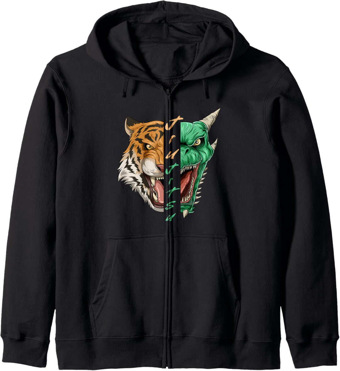 Jiu Jitsu Drache und Tiger Kapuzenjacke