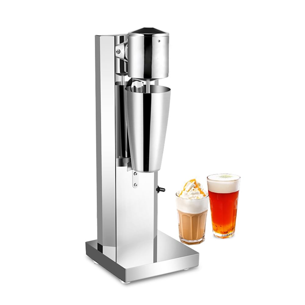 Milchshake Mixer Edelstahl Standmixer Eiweiss Shaker Mixer 650ml, Protein Shaker Elektrisch 180W, St