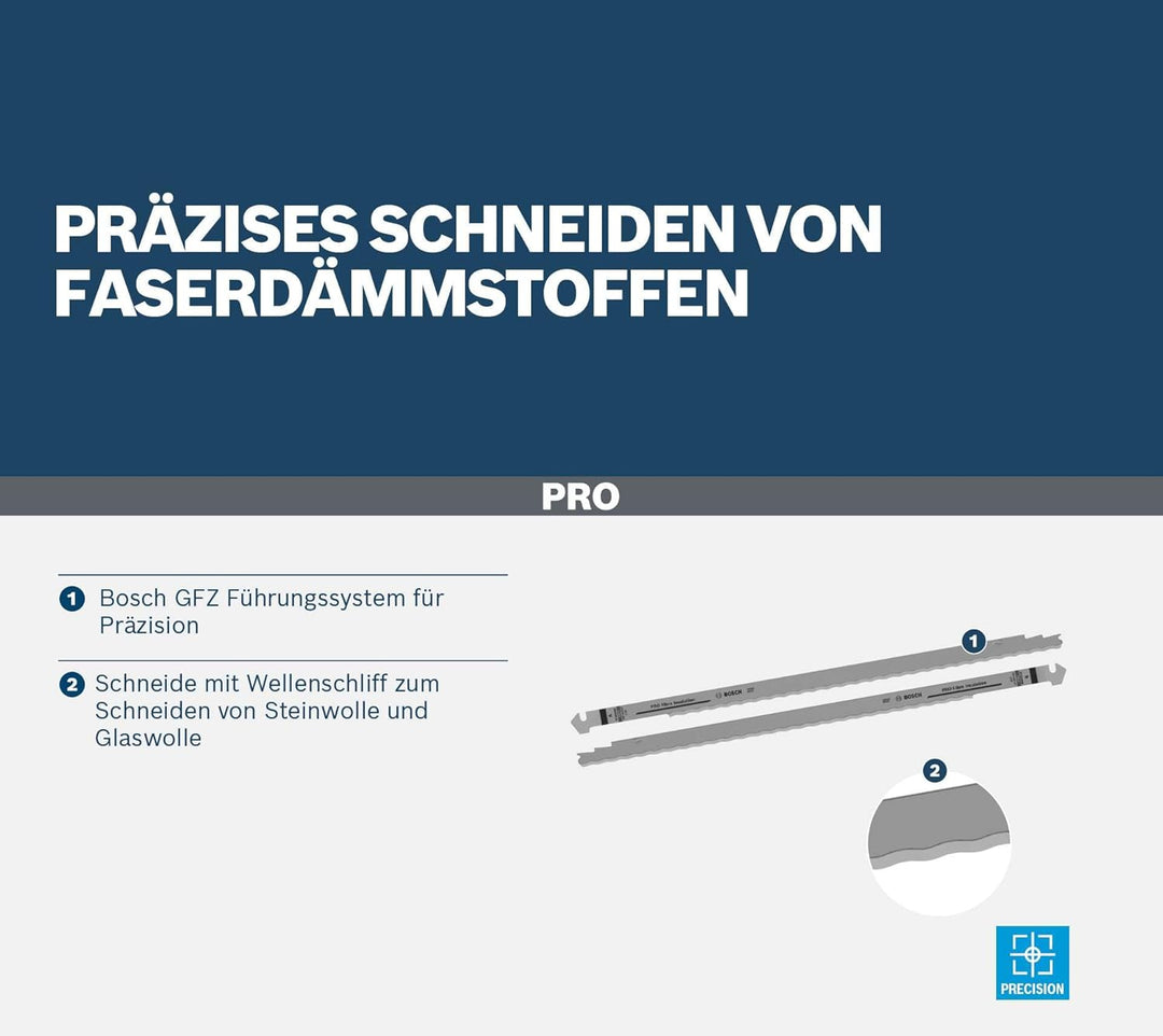 Bosch Professional 2608635512 Sägenzubehör 2 Wellenschliffmesser TF 350WM