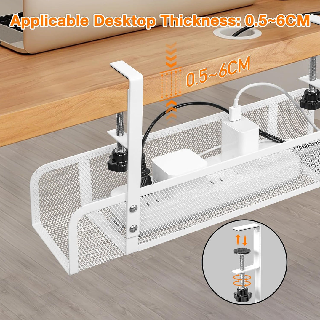 Kabelkanal Schreibtisch Ohne Bohren, 2 Stück Kabelmanagement Schreibtisch Kabelhalter Kabel Organize