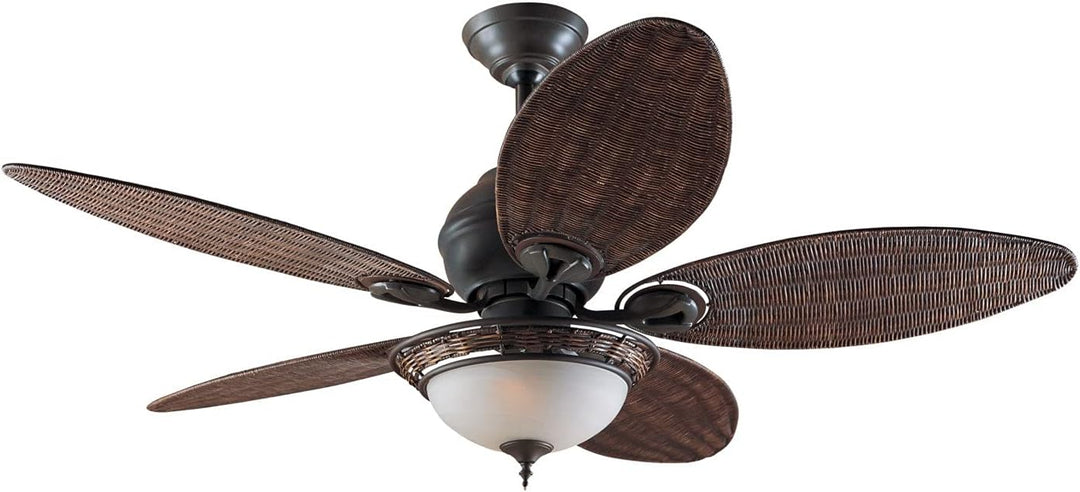 HUNTER FAN Indoor-Deckenventilator Caribbean Breeze 137 cm mit Beleuchtung und Zugschalter, Bronze v