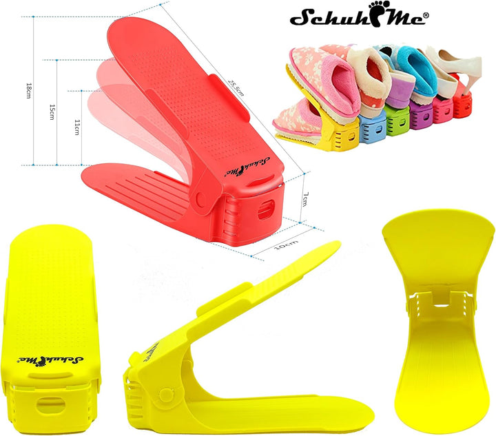 8 x Verstellbarer Profi Schuhstapler Schuhorganizer Schuhhalter – Magic Shoe Rack Organizer - Sparse