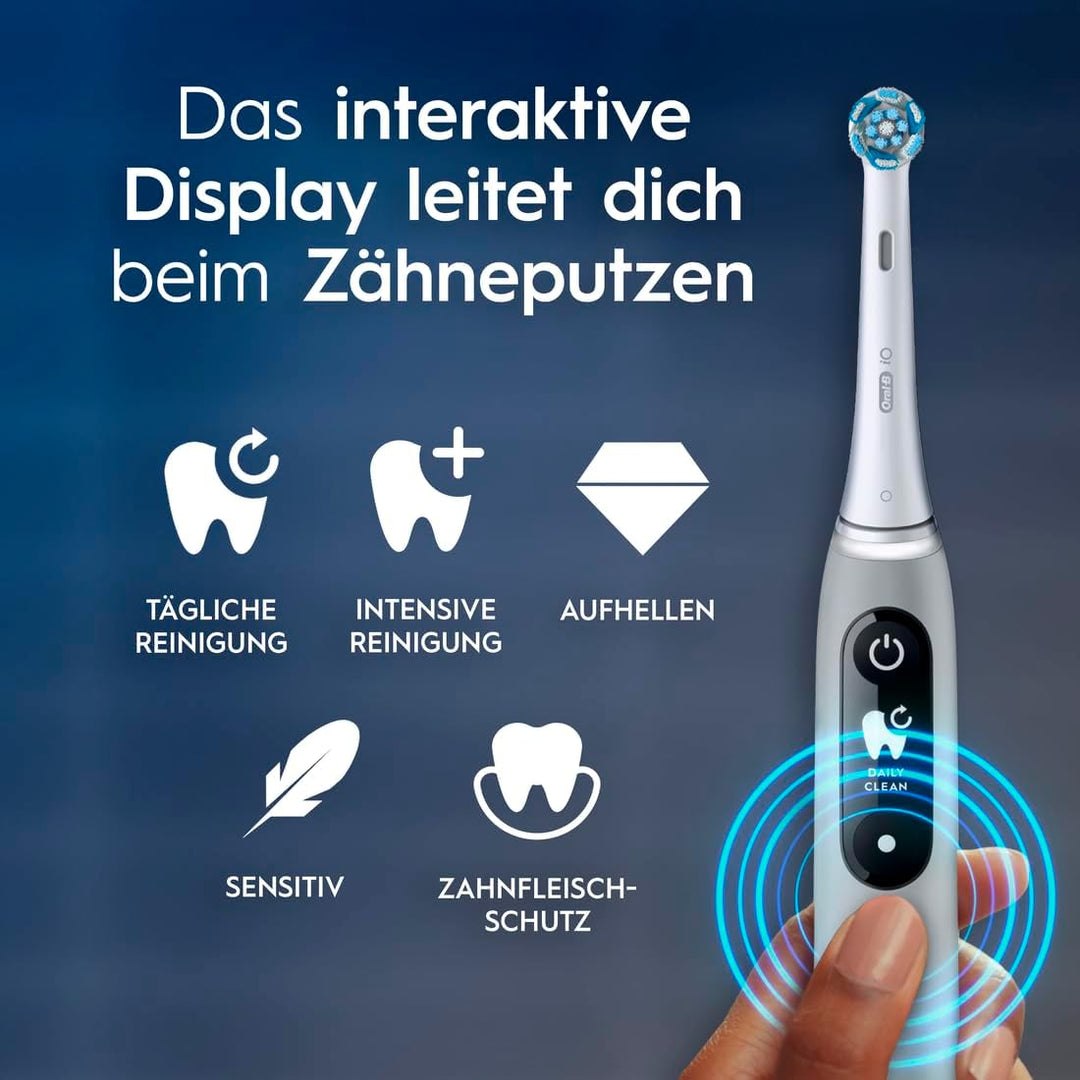 Oral-B iO Series 6 Elektrische Zahnbürste/Electric Toothbrush, 2 Aufsteckbürsten, 5 Putzmodi für Zah