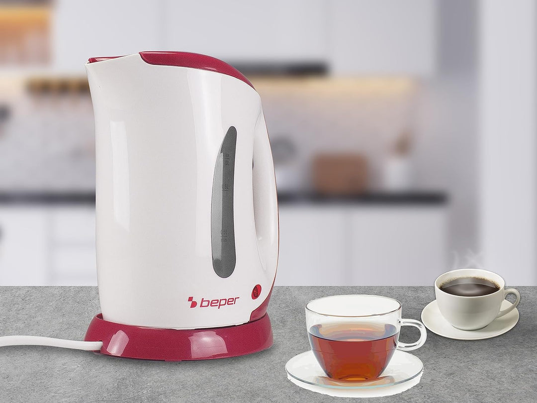 BEPER BB.050 Elektrischer Wasserkocher, Fassungsvermögen 1 l, Anzeige mit Skalierung, automatische A