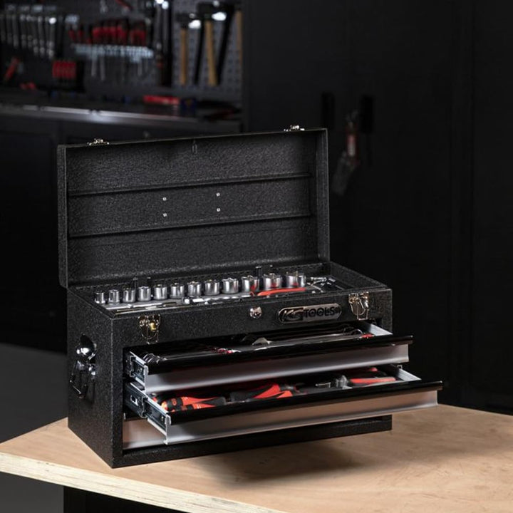 KS Tools 891.0003 Werkzeugtruhe mit 3 Schubladen-rot, L508xH255xB303mm