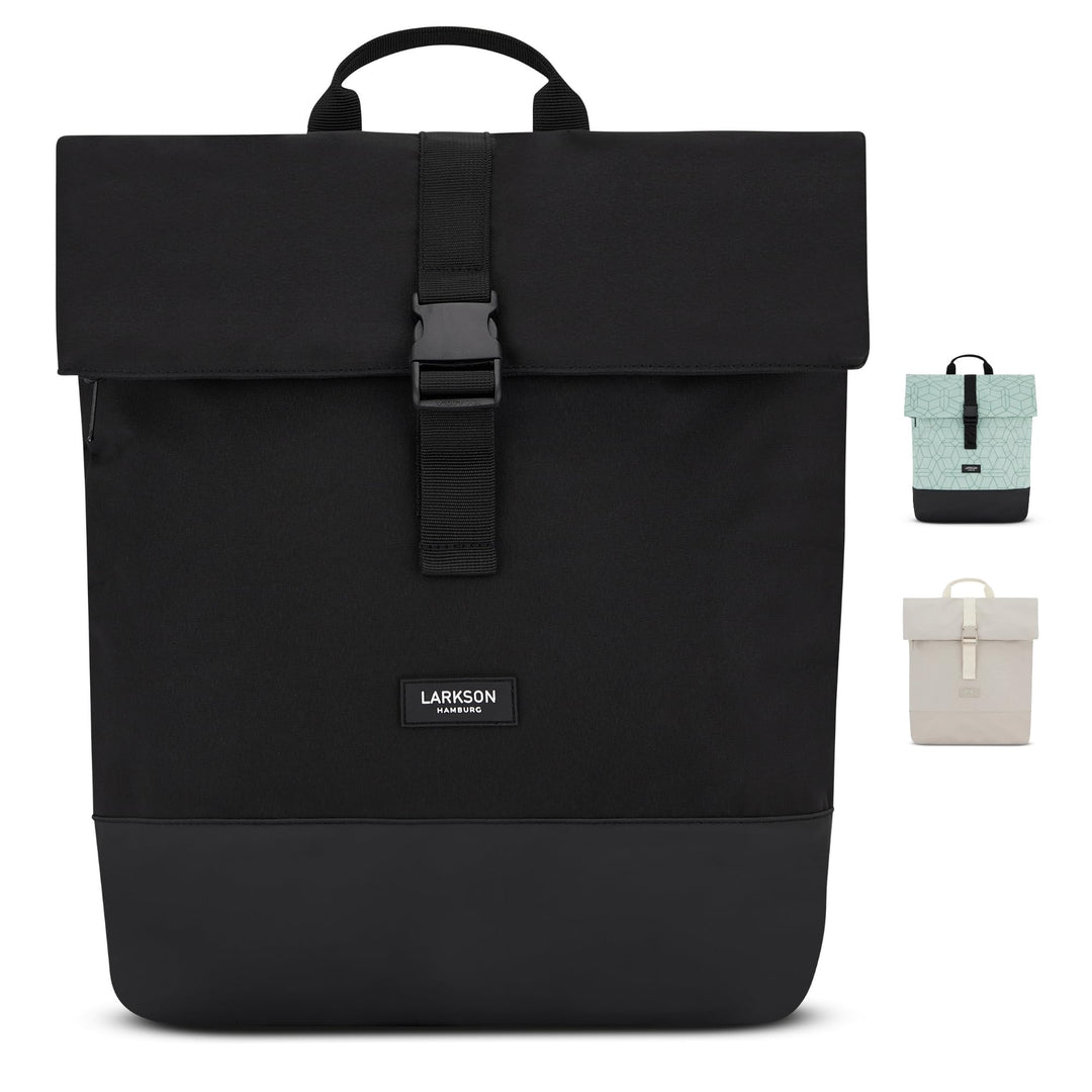 LARKSON Rucksack Damen & Herren - Tammo - Rolltop Daypack für Arbeit Uni Fahrrad - Backpack mit 16 Z