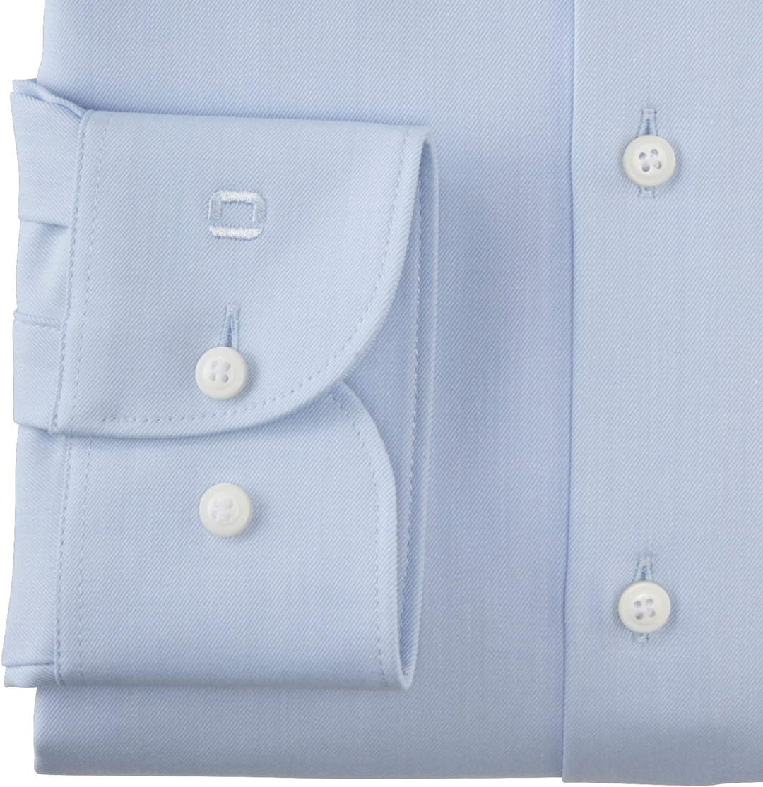 OLYMP Herren Businesshemd Langarm Level Five 24/Seven,Twill,Body fit,Modern Kent 38 Hellblau, 38 Hel