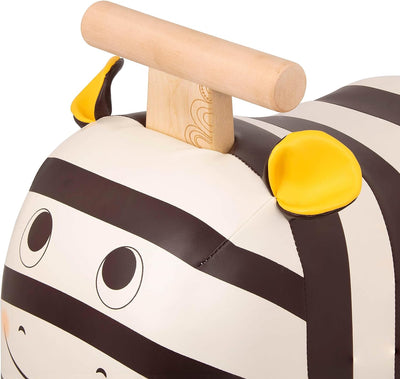 B. toys Rutschauto aus Holz – Rutscher Zebra auf Rollen für Kinder und Babys, Kinderfahrzeug, Rutsch
