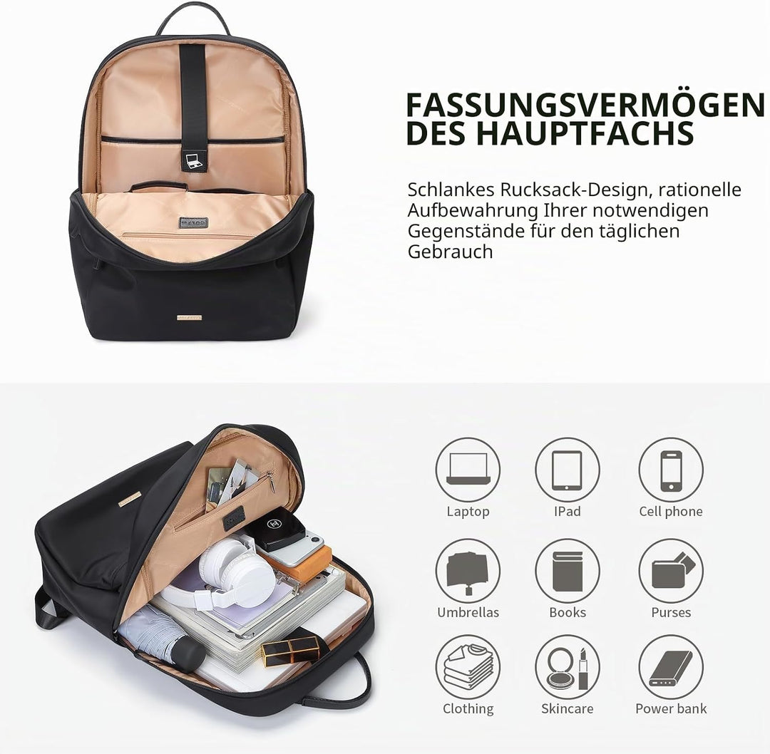 GOLF SUPAGS Laptop-Rucksack für Damen, schmale Computertasche, für Arbeit, Reisen, College, Schule,