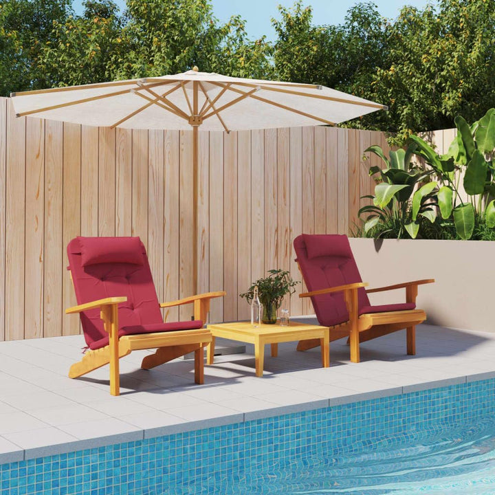 vidaXL Adirondack Auflage 2 STK., Sitzauflage für Gartenmöbel, Wasserabweisendes Sitzkissen, Stuhlki