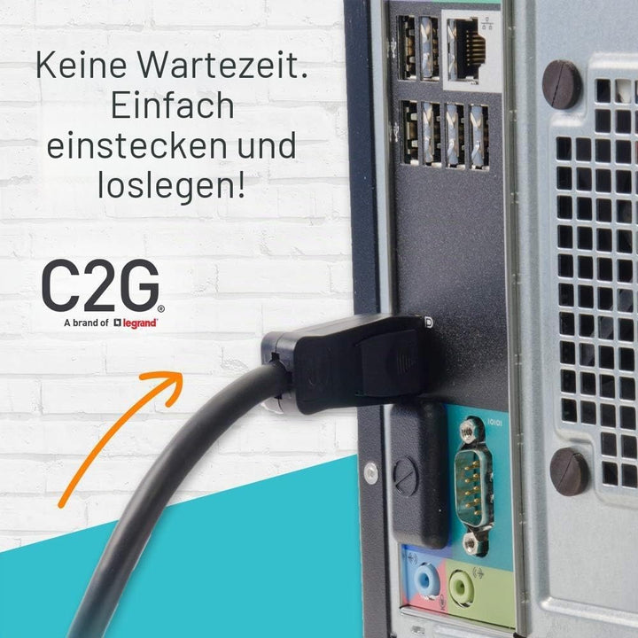 C2G DisplayPort™ 1.2 to Dual DisplayPort™ MST Hub 4K Doppelmonitor MST Hub, Mini DP Multi-Stream Tra