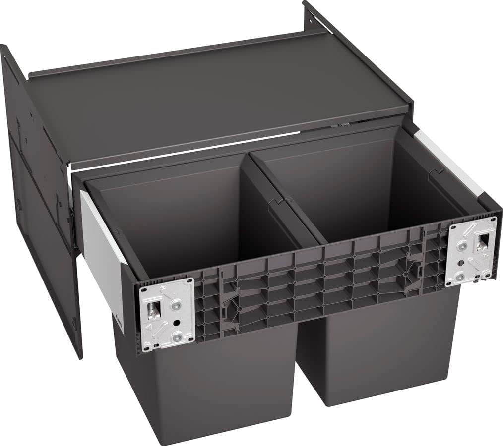 BLANCO SELECT II Compact 60/2 | Kunststoff, Aluminium | 60er Unterschrank | Auszugssystem zur Fronta