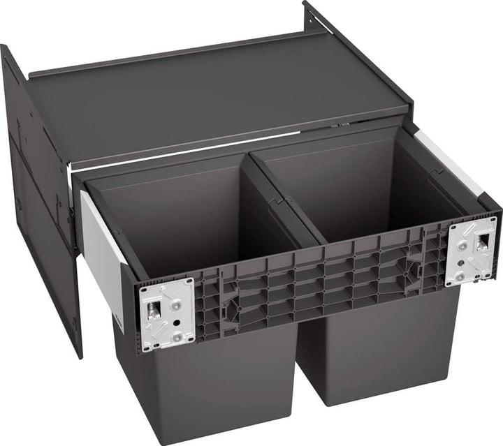 BLANCO SELECT II Compact 60/2 | Kunststoff, Aluminium | 60er Unterschrank | Auszugssystem zur Fronta
