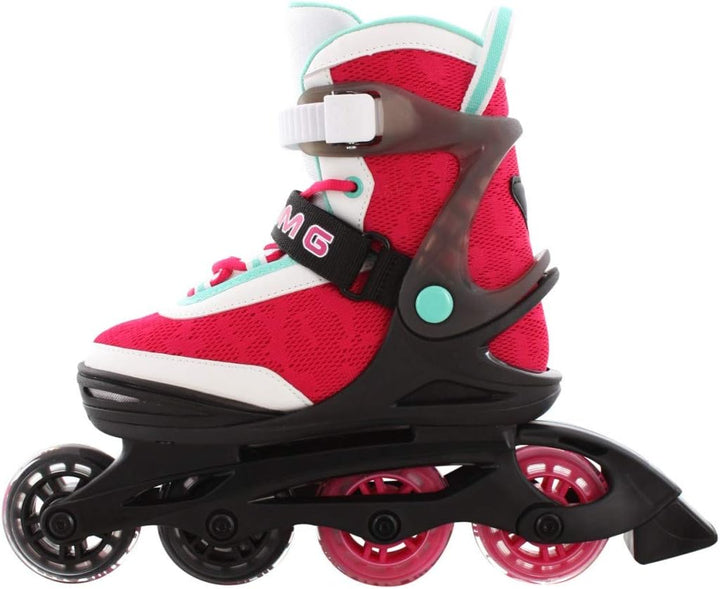 Stuf XOOM 2 Girl Inline Skate 2021 White/Black/pink 38-41, 38-41