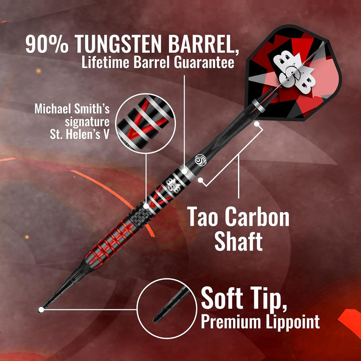 Shot Soft Darts Michael Smith Bully Boy Defiant 90% Tungsten Softtip Darts Softdart Hochwertige Tung