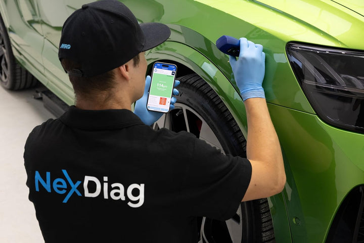 NexDiag® Lackmessgerät Auto Pro, Lackschichten Messgerät für Auto 0-2500 μm, Messauflösung: 1 μm (0,