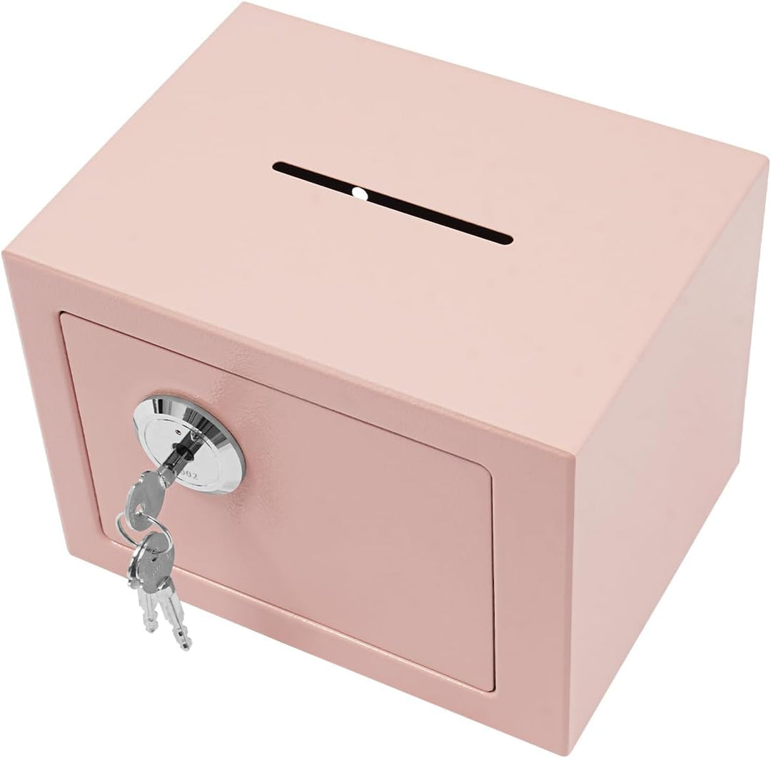 Safe Tresor Klein - Möbeltresor mit Schlüssel Safe Geldschrank 23x17x17cm feuerfest für Schmuck, Bar