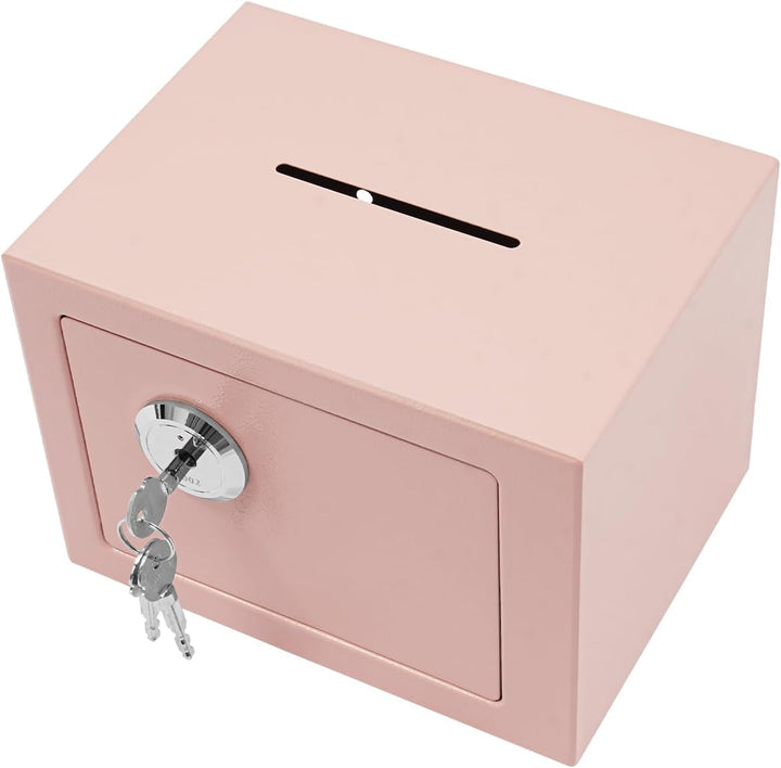 Safe Tresor Klein - Möbeltresor mit Schlüssel Safe Geldschrank 23x17x17cm feuerfest für Schmuck, Bar