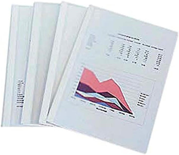 Leitz 177158 Thermobindemappe Standard, A4, Rückenbreite 1,5 mm, 100 Stück, weiss 1.5 mm (15 Sheet),