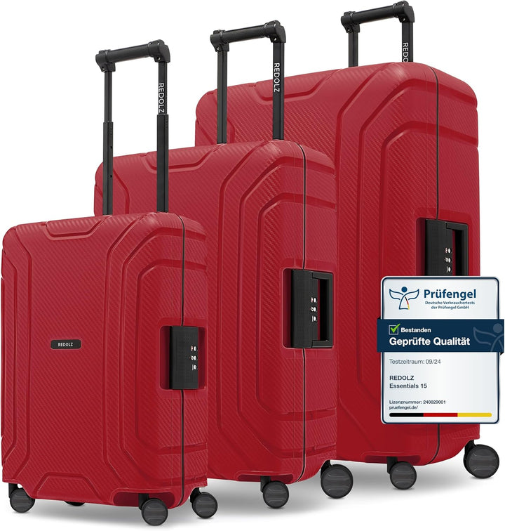 Hartschalen Koffer-Set 3-teilig ohne Reissverschluss | 3-Punkt-Verschluss-System | aus hochwertigem