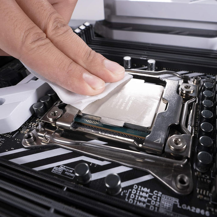 Akasa Tim Tücher, Wärmeleitpaste Reinigungstücher, Thermal paste Entferner, Ideal für CPU, GPU, Kühl