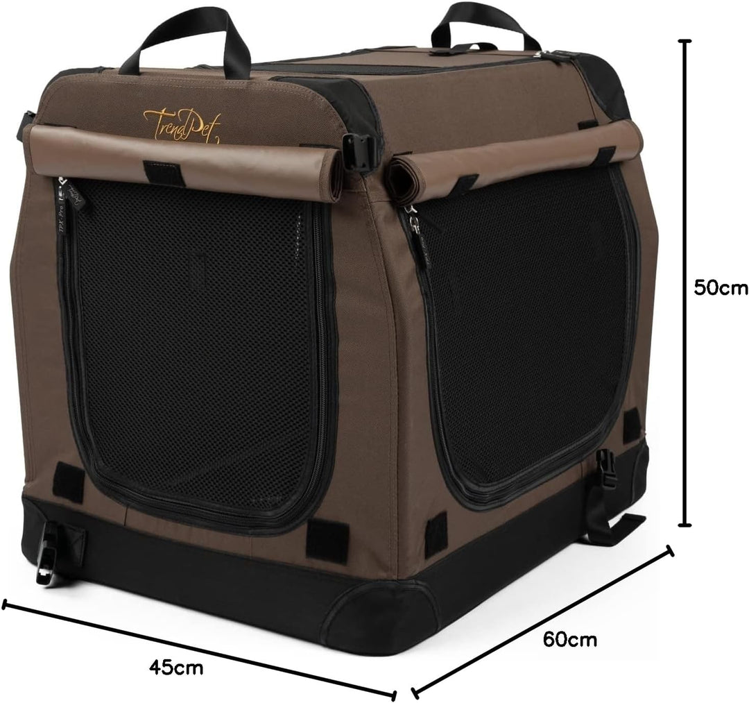 TrendPet TPX60-Pro - Leichte, Faltbare Hundebox mit Aluminium Rahmen L 60 x B 45 x H 50 cm, L 60 x B