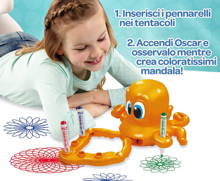 Crayola Oscar Oktopus Spielzeug, Kinderspielzeug Spiral Designer, Elektrischer Spirograph Kinder, Un