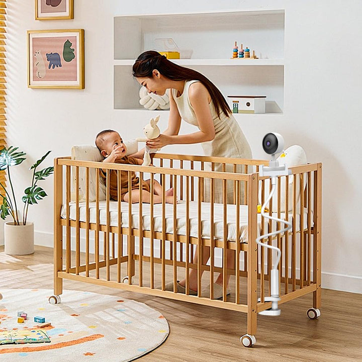 Mobile Halterung für Babybett, Multifunktional 80cm Mobile Halterung Wickeltisch, Verstellbar Mobile