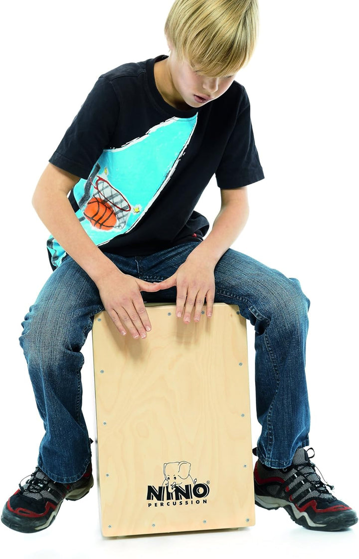 Nino Percussion NINO952 Cajon 45,1 cm (17,8 Zoll) Normale Grösse Standard natur, Normale Grösse Stan