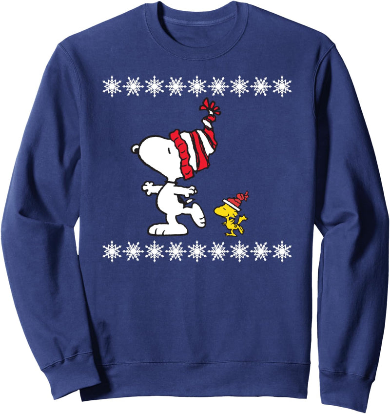 Peanuts Weihnachten Schlittschuh Sweatshirt